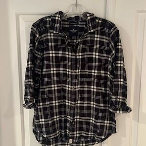 American Eagle Amazingly Soft Flannel, boyfriend fit size medium